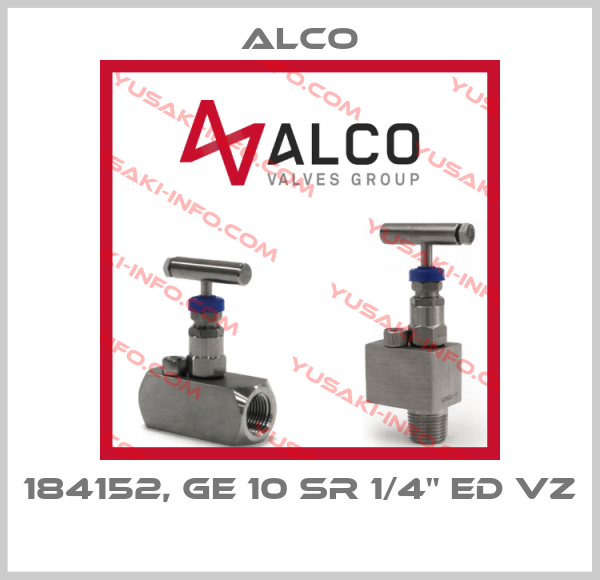 Alco-184152, GE 10 SR 1/4" ED VZ price
